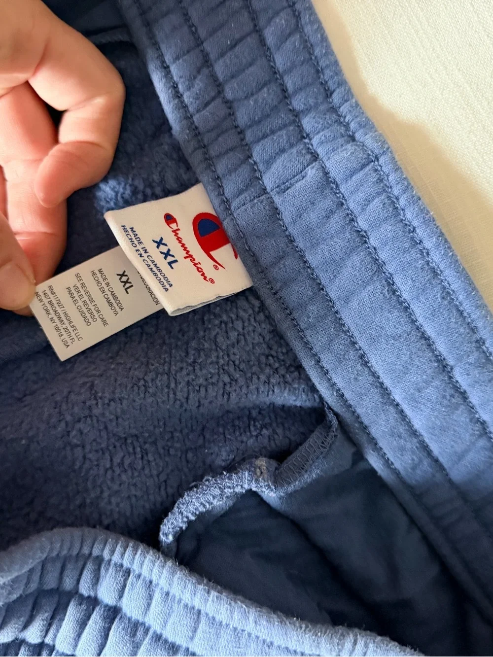 Champion’s Mens Fleece Snap Hoodie and Jogger Sweat set 2XL Blue